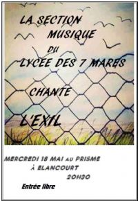 Concert des musiciens du lycée Les Sept Mares. Le mercredi 18 mai 2016 à Elancourt. Yvelines.  20H30